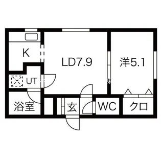 ガーデンコート壱番館【2階】の間取り