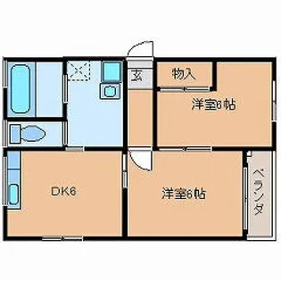 リエスさくら駅東【2階】の間取り