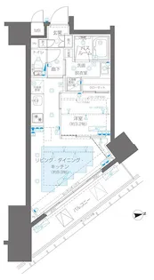 ZOOM新宿御苑前【4階】の間取り