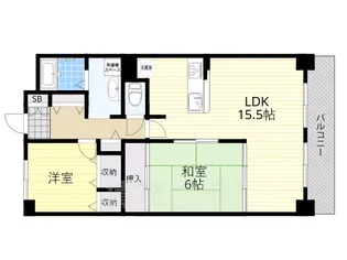 ブルックパレス【7階】の間取り