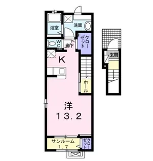 メゾン・ド・ジュネス【2階】の間取り
