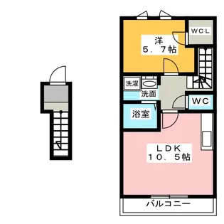 ラフィネコート【2階】の間取り
