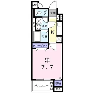 リグノ天理【1階】の間取り