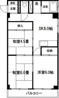 末広ビル【4階】の間取り