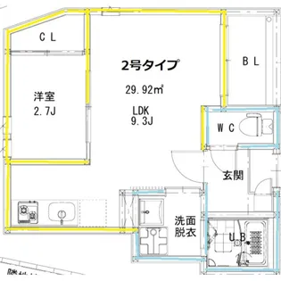 R-smart熊大病院A【3階】の間取り