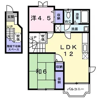 サンコーポ本城B【2階】の間取り