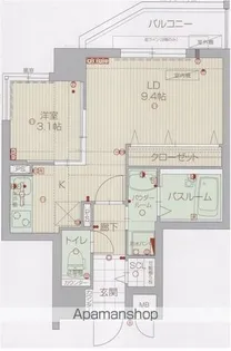 ウインステージ大博通り【8階】の間取り