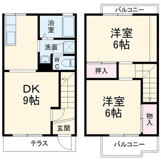サンメゾネットAの間取り