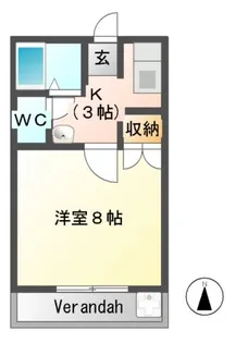 ティファニー森友D【1階】の間取り
