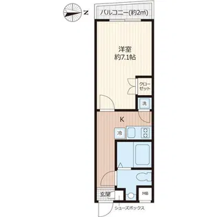Beverly Homes 下赤塚【4階】の間取り