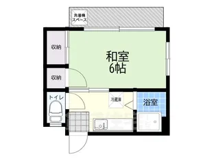 浅野荘B【2階】の間取り