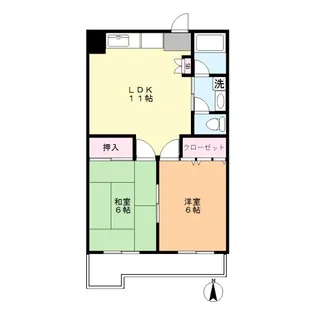 大常ビル【4階】の間取り