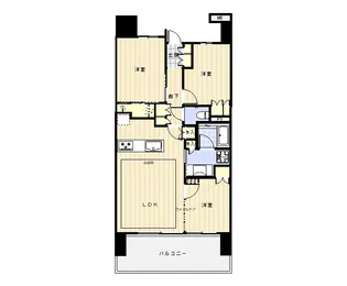 プラウド立川錦町【11階】の間取り