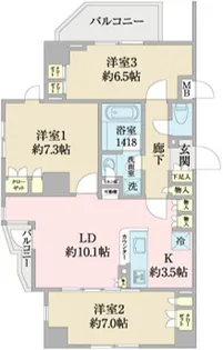 アイディーコート田無EAST【4階】の間取り