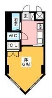 アベニュー三田I【1階】の間取り
