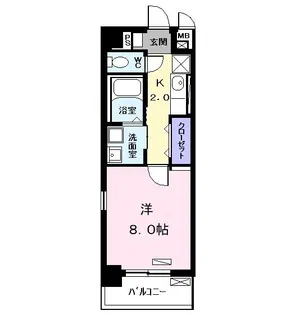 パークサイドグリーン【4階】の間取り