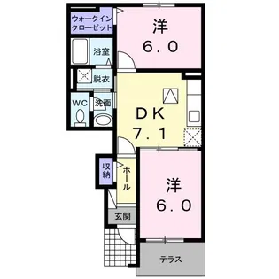 リバ- イ-スト【1階】の間取り