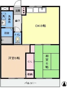 東京都江戸川区中葛西1【マンション】の間取り