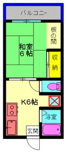 メゾン谷中【2階】の間取り