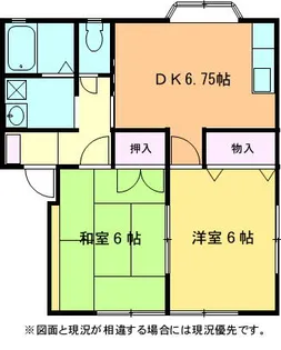サントル鵠沼B【1階】の間取り