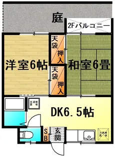 コーポコメット【1階】の間取り