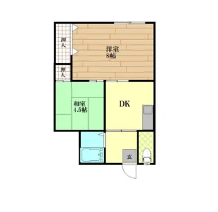 第二浅川マンション【2階】の間取り
