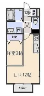 フローレンス【1階】の間取り