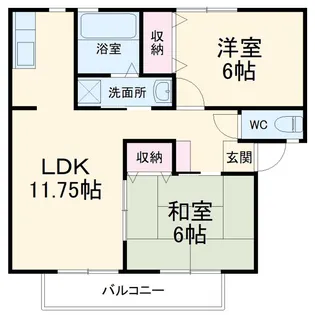 ベル・ヴィル御茶園【1階】の間取り
