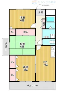 ラフィーネ香里園【4階】の間取り
