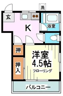 東京都世田谷区桜丘3【アパート】の間取り