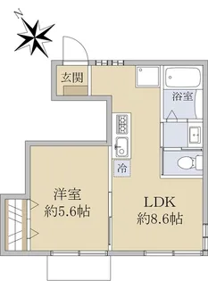 ブルーシエル【1階】の間取り