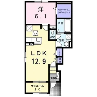 ハイ マウンテン【1階】の間取り