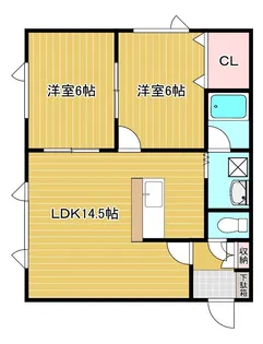 コーポTAR2【1階】の間取り