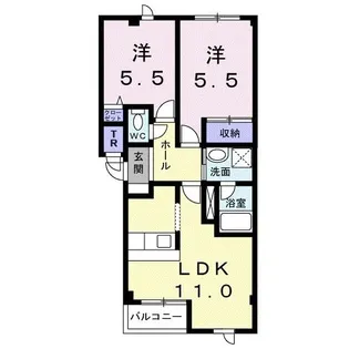 ノースドリーム【2階】の間取り