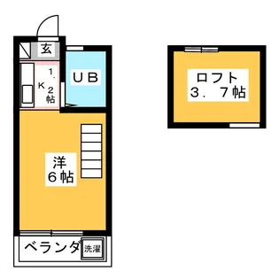サンハイツ【1階】の間取り