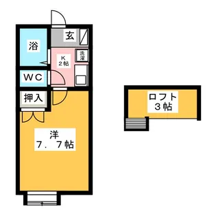シェリール・ミニC【2階】の間取り