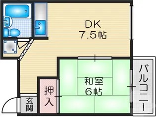 麻田レインボーハイツ【3階】の間取り