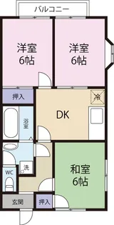 ハイツ佐野【1階】の間取り