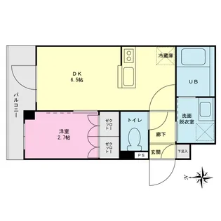プライムネクサス羽田大鳥居【1階】の間取り