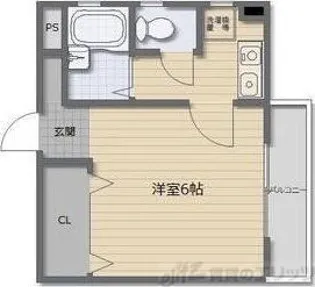 ハピネスオーク【1階】の間取り