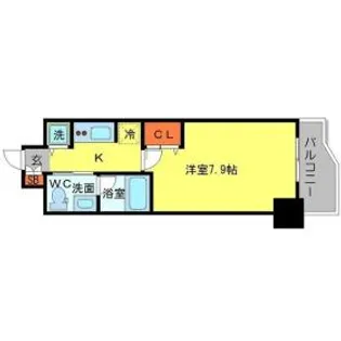 アーデン堺筋本町【10階】の間取り