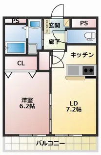 高知県高知市北久保【マンション】の間取り