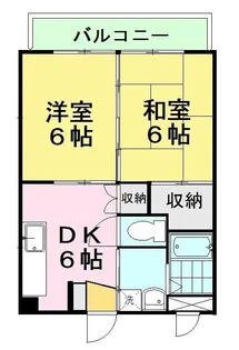 2DKの間取り画像