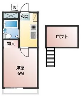 カーサE【2階】の間取り