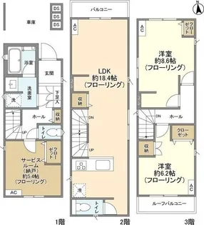 埼玉県さいたま市南区根岸4【一戸建】の間取り