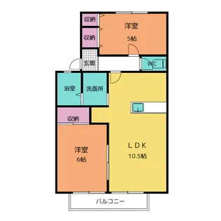 メイハイツ【2階】の間取り