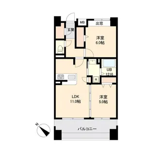 宮城県仙台市太白区長町1【マンション】の間取り