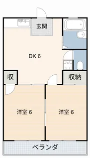 タウニーK【1階】の間取り