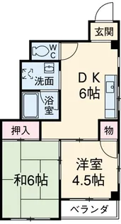 オリーブハイツ【4階】の間取り