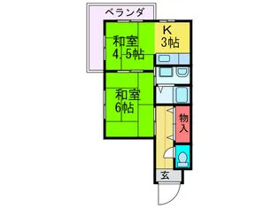 シャト-MO【1階】の間取り